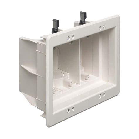 recessed electrical box with adapter